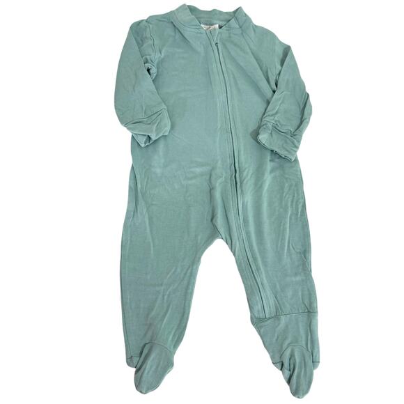 Whistling Willow Blue Zipper Footie Sleeper Size 3-6 Months - Picture 1 of 2